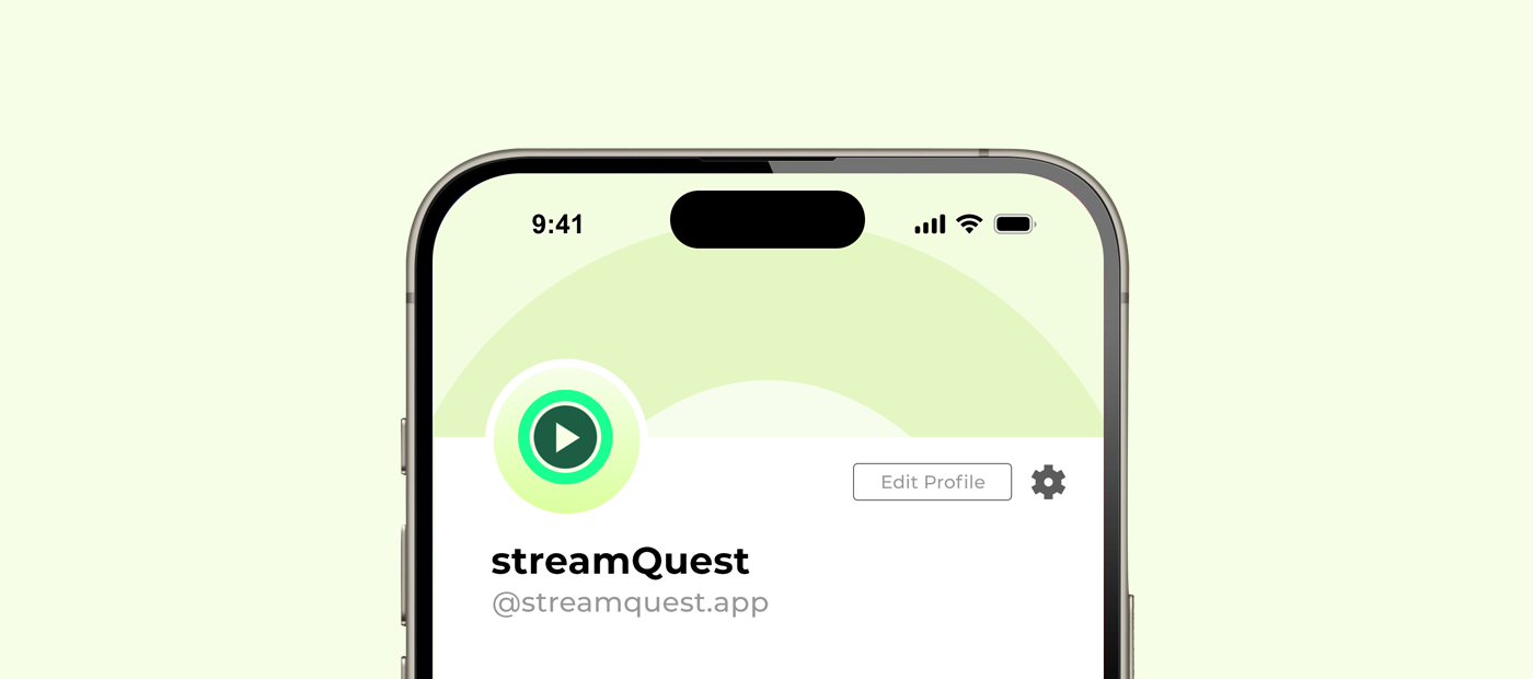 Social Media profile for streamquest